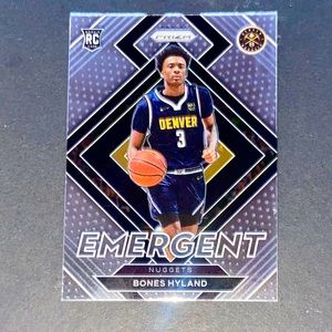 Bones Hyland Rookie Card Emergent Insert #11 - 2021-22 Panini Prizm Basketball